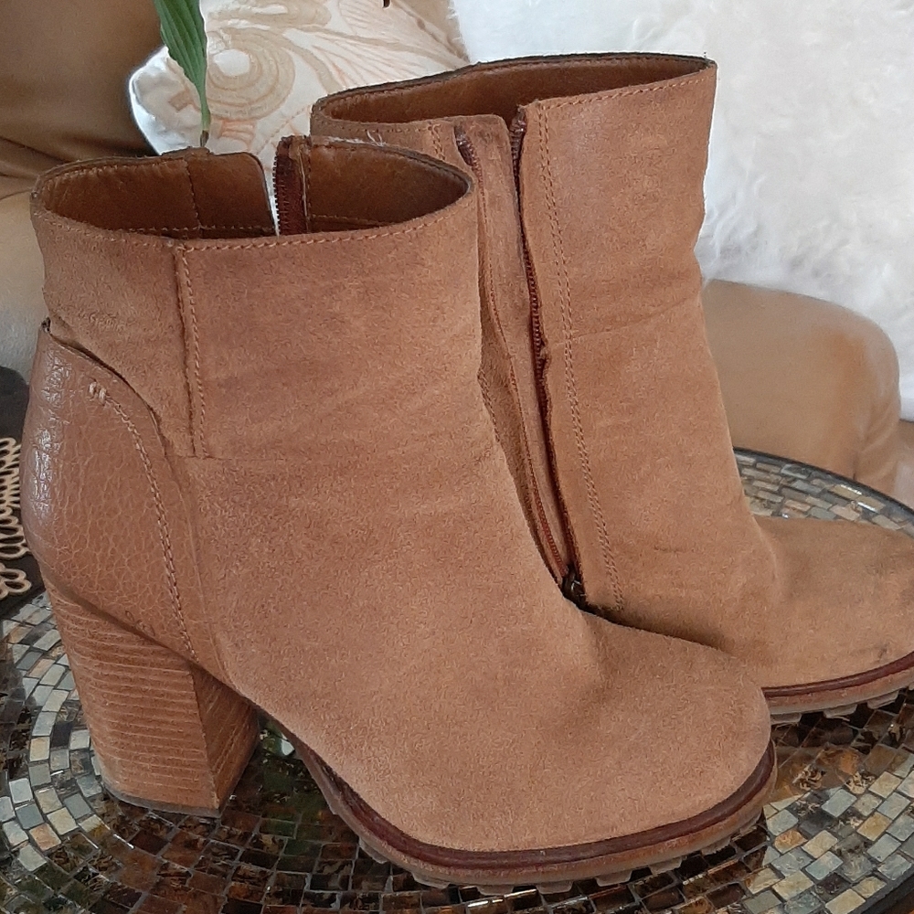 Sam Edelman Chunky Heel Lug Sole Ankle Boots